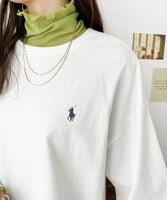 Polo 24 刺繡長款長 T