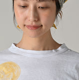 45R 25 秋季玉兔刺繡長 T