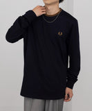 Fred Perry 24 刺繡圓領撞色長 T