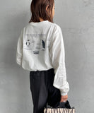 Chums 25 秋季前後印花長 T