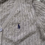 Polo 25 秋季麻花 V 領外套