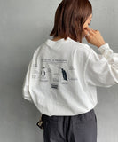 Chums 25 秋季前後印花長 T