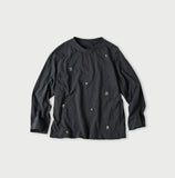 45R 25 秋季小花刺繡長 T