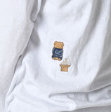 45R 25 秋季玉兔刺繡長 T