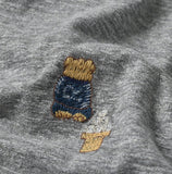 45R 25 秋季玉兔刺繡長 T