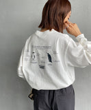 Chums 25 秋季企鵝印花長 T