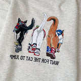 Freak 25 冬季貓貓印花衛衣