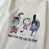 Freak 25 冬季貓貓印花衛衣