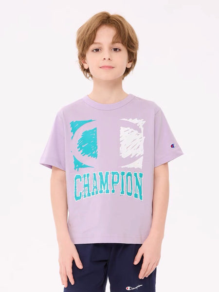 Champion Kids 24 Logo 印花 T