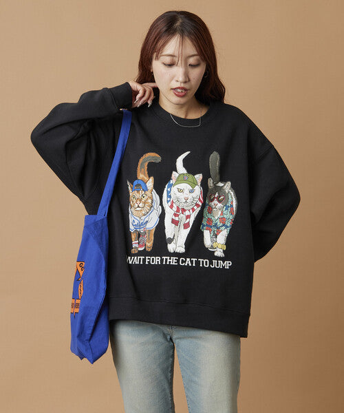 Freak 25 冬季貓貓印花衛衣