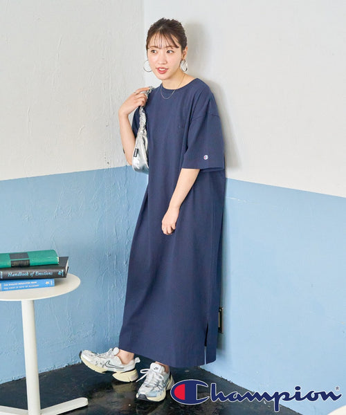 Champion 25 刺繡 logo 連身裙