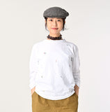 45R 25 秋季小花刺繡長 T