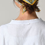 45R 25 秋季玉兔刺繡長 T