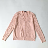 Polo 25 秋季麻花 V 領外套