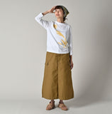 45R 25 秋季玉兔刺繡長 T