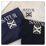 Satur 24 刺繡 logo 衛衣
