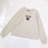 Satur 24 刺繡 logo 衛衣