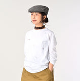 45R 25 秋季小花刺繡長 T