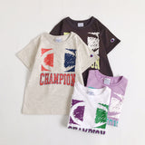 Champion Kids 24 Logo 印花 T