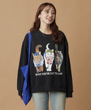 Freak 25 冬季貓貓印花衛衣