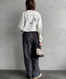 Chums 25 秋季前後印花長 T