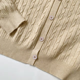 Polo 25 秋季麻花 V 領外套