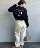 Chums 25 秋季前後印花長 T