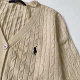 Polo 25 秋季麻花 V 領外套