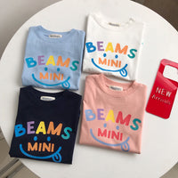 Beams Kids 笑面印花 T